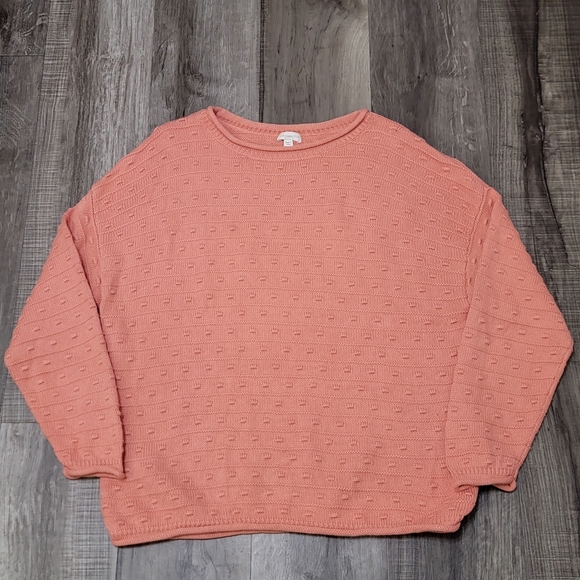 Garnet Hill Bobble Stitch Pullover Textured Sweater - Picture 4 of 12